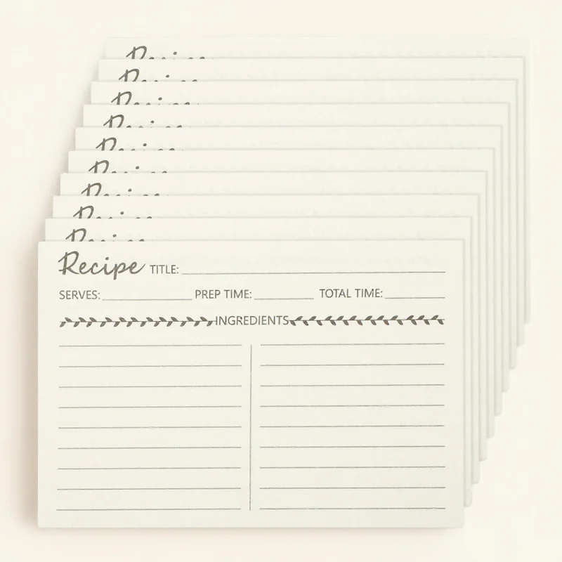 10pcs Kraft Paper Recipe Cards Smooth Writing Surface For Cooking Methods Decorative Kitchen Accessories Household Recipe Sheet
10pcs Kraft Paper Recipe Cards Smooth Writing Surface For Cooking Methods Decorative Kitchen Accessories Household Recipe Sheet