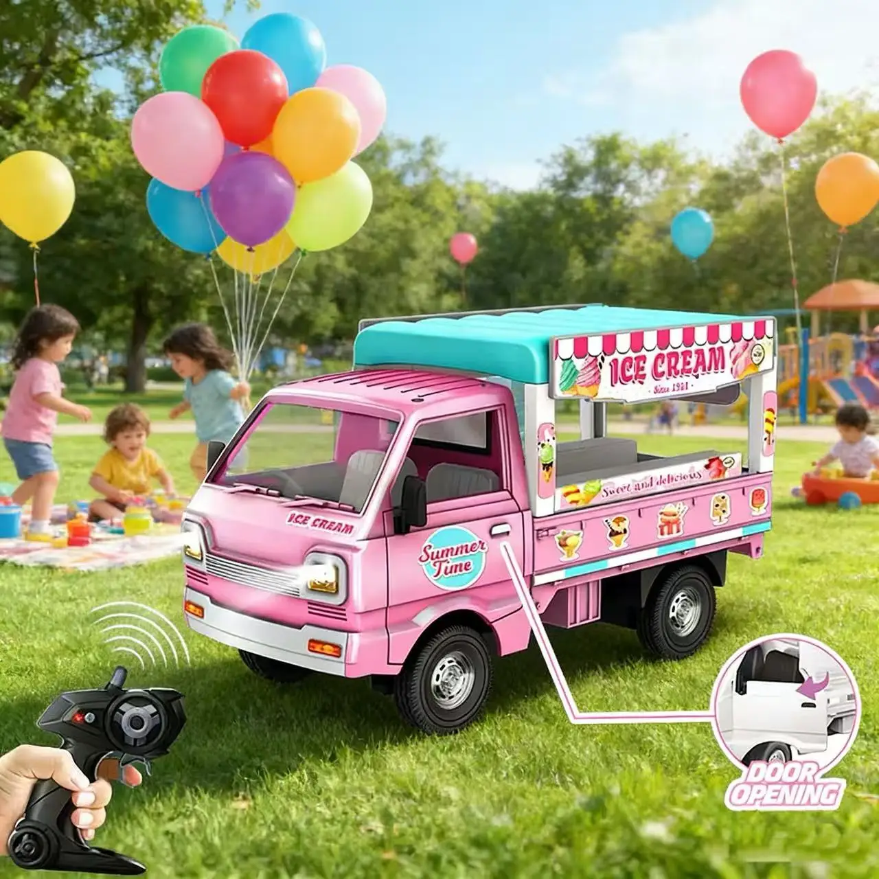 Новая мини-машинка на радиоуправлении 2.4G, 1/16, 5 каналов, беспроводная, детская игрушка, грузовик-фургон для мороженого, модель 2026 года
Новая мини-машинка на радиоуправлении 2.4G, 1/16, 5 каналов, беспроводная, детская игрушка, грузовик-фургон для мороженого, модель 2026 года