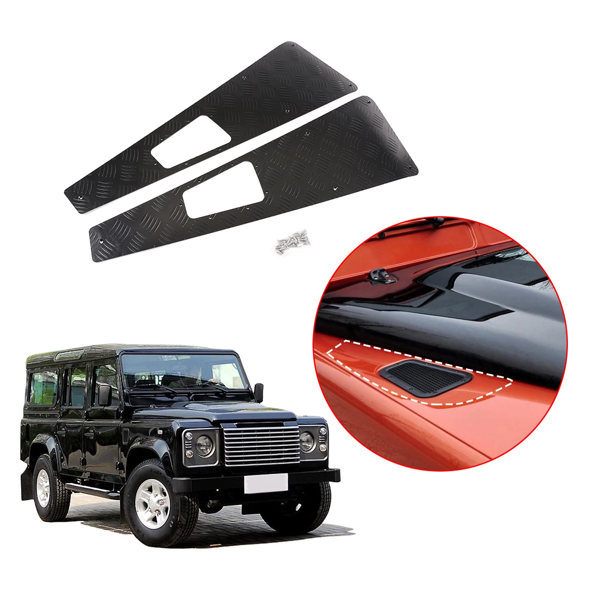 For Land Rover Defender 110 130 2004-18 Black Alloy Accessories Hood Protection panel Stickers Exterior Modification Accessories
For Land Rover Defender 110 130 2004-18 Black Alloy Accessories Hood Protection panel Stickers Exterior Modification Accessories