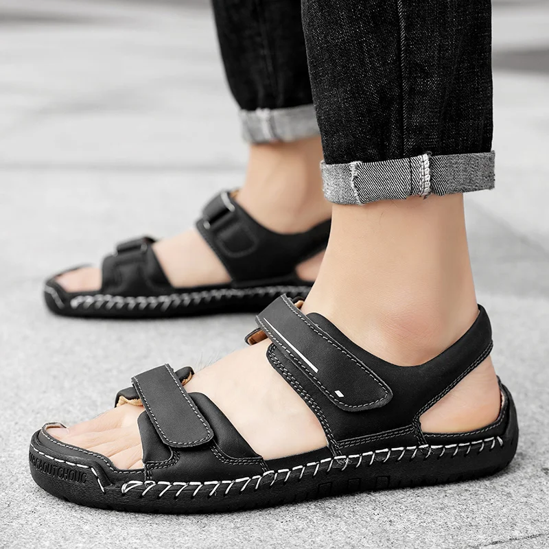 New Summer Classic Mens Sandals Genuine Leather Sandals Men Outdoor Casual Lightweight Sandal Fashion Men Sneakers Size 38-48
New Summer Classic Mens Sandals Genuine Leather Sandals Men Outdoor Casual Lightweight Sandal Fashion Men Sneakers Size 38-48
