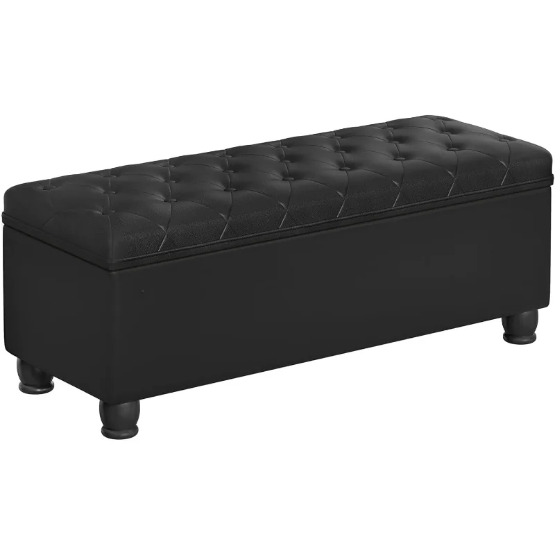 Storage Ottoman, Storage Bench, Tufted Entryway Bedroom Bench, 17.7 x 46.5 x 17.7 Inches, Hinges Easy Lid Operation, Wo
Storage Ottoman, Storage Bench, Tufted Entryway Bedroom Bench, 17.7 x 46.5 x 17.7 Inches, Hinges Easy Lid Operation, Wo