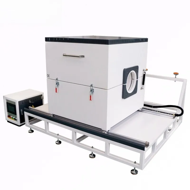 Vacuum atmosphere tube furnace 1200°C sliding horizontal opening test tube muffle furnace
Vacuum atmosphere tube furnace 1200°C sliding horizontal opening test tube muffle furnace