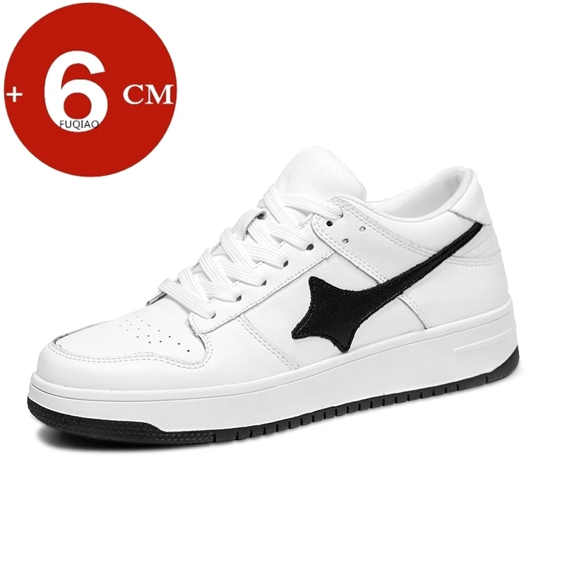 Men Cow Split Leather White Casual Sneakers Hidden Elevator Lift Shoes Anti-Slip Fashion Comfortable Height-Increasing Sports
Men Cow Split Leather White Casual Sneakers Hidden Elevator Lift Shoes Anti-Slip Fashion Comfortable Height-Increasing Sports