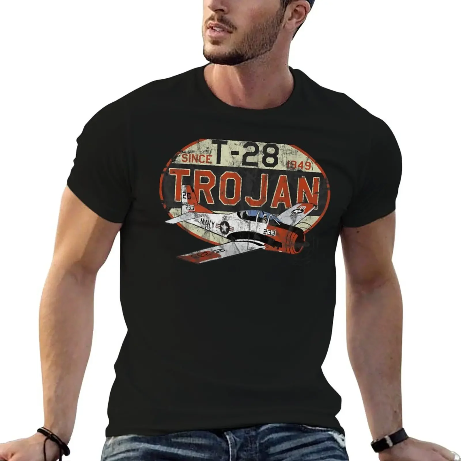 T 28 Trojan Since 1949 Airplane Pilot T-Shirt plain boys animal print football t shirt mens white t shirts
T 28 Trojan Since 1949 Airplane Pilot T-Shirt plain boys animal print football t shirt mens white t shirts