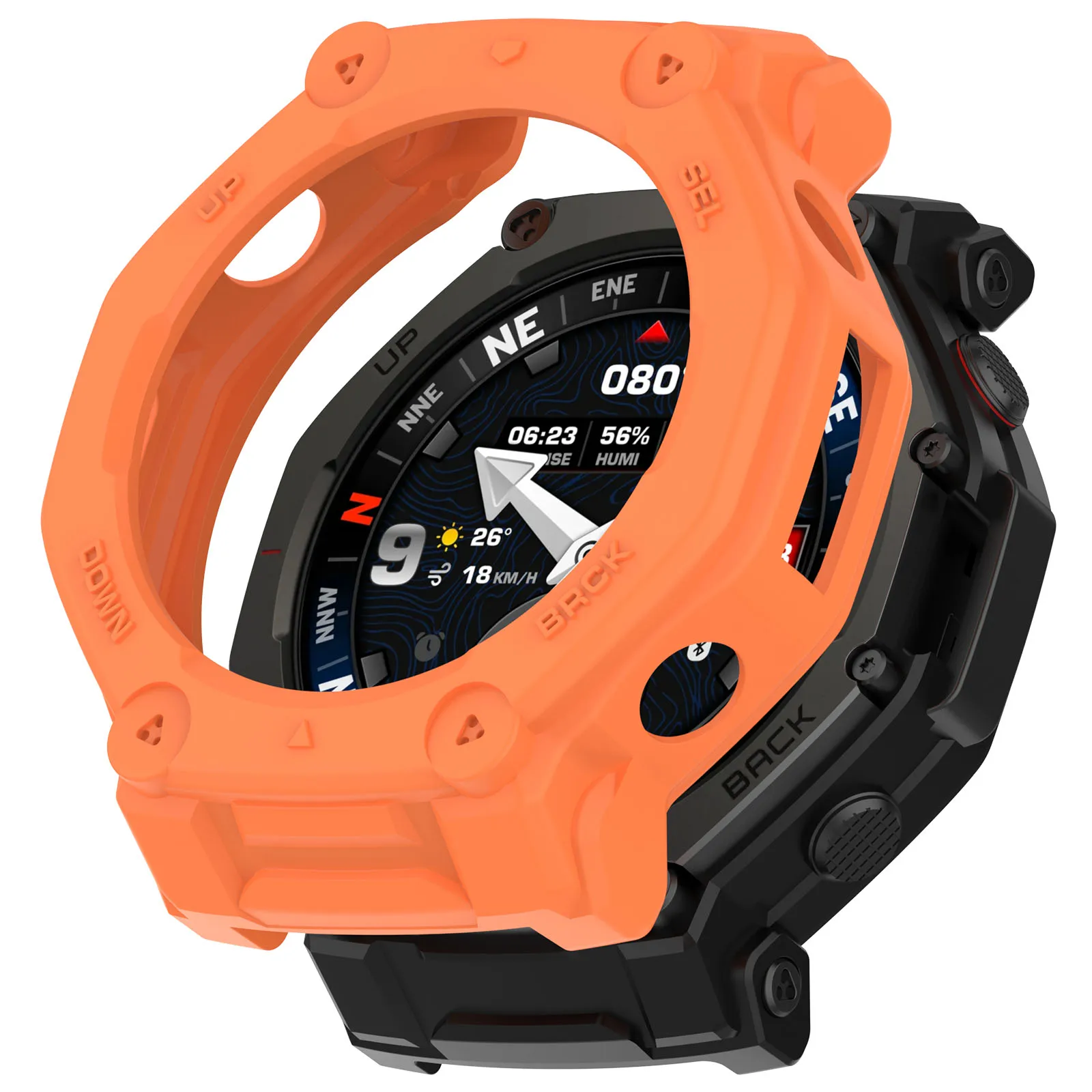 For Huami Amazfit T-Rex 3 Pro 48mm Watch Case Semi-Enclosed Armor TPU Shockproof Protective Cover - Orange
For Huami Amazfit T-Rex 3 Pro 48mm Watch Case Semi-Enclosed Armor TPU Shockproof Protective Cover - Orange