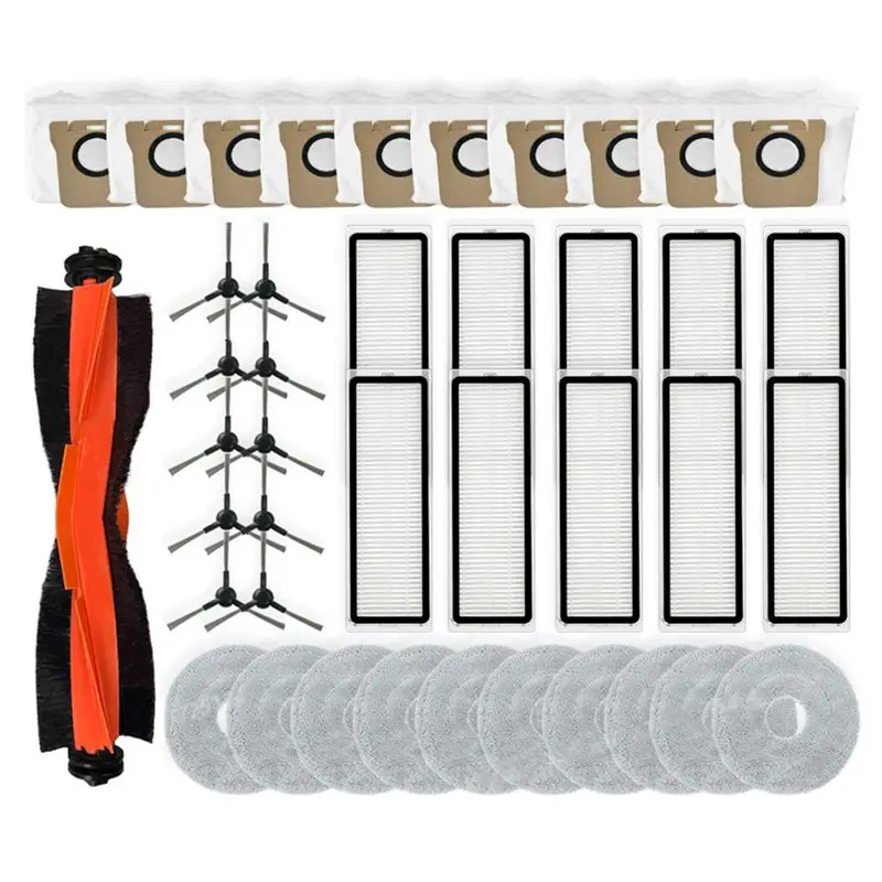 LITE-For Robot Vacuum X20 PRO / D102GL Replacement Parts Main Side Brush Hepa Filter Mop Cloth Dust Bags Accessories
LITE-For Robot Vacuum X20 PRO / D102GL Replacement Parts Main Side Brush Hepa Filter Mop Cloth Dust Bags Accessories