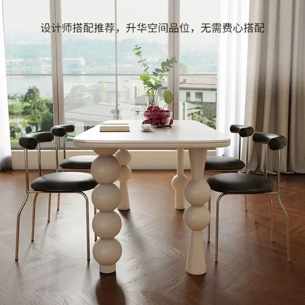 TAO Household Modern Simple White Matte Stone Plate Dining Table
TAO Household Modern Simple White Matte Stone Plate Dining Table