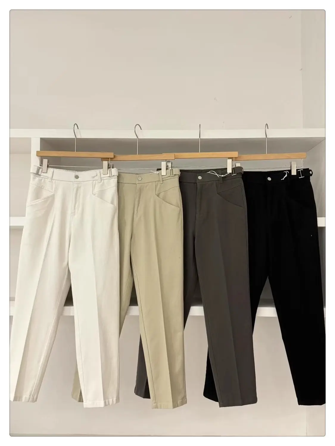 New 2025 Men's Simple Pure Color Straight Leg American Cone ape Casual Pants Faion Paris Button Cotton Straight Tube Pants
New 2025 Men's Simple Pure Color Straight Leg American Cone ape Casual Pants Faion Paris Button Cotton Straight Tube Pants