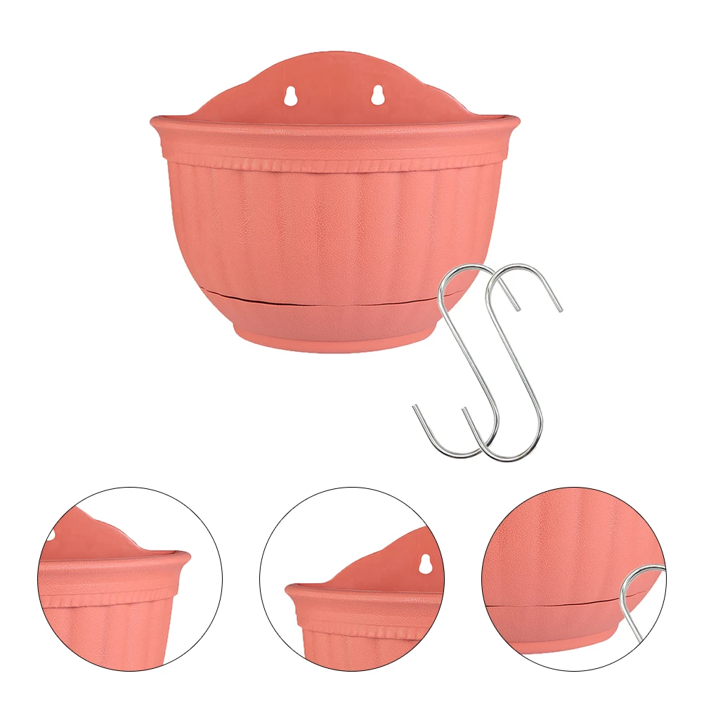 Wall Hanging Flower Pot Plastic Planter Half Circle Design Home Decoration Balcony Garden Storage Plant Holder
Wall Hanging Flower Pot Plastic Planter Half Circle Design Home Decoration Balcony Garden Storage Plant Holder