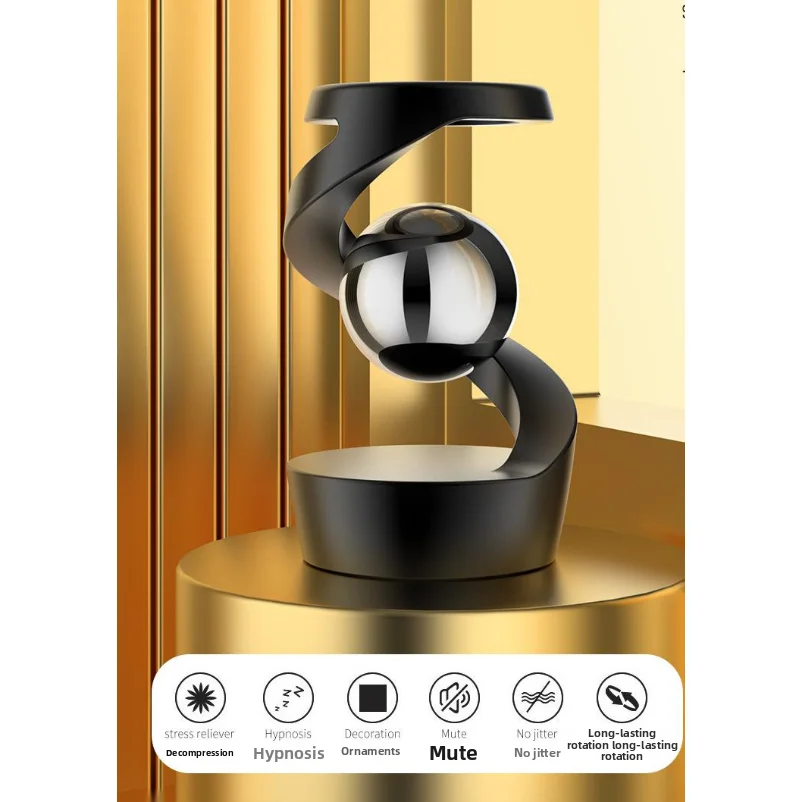 Adult Desktop Stress Relief Toy Aluminum Alloy Decompression Hypnosis Rotary Gyro Fingertip Kinetic levitating Spinner Gift
Adult Desktop Stress Relief Toy Aluminum Alloy Decompression Hypnosis Rotary Gyro Fingertip Kinetic levitating Spinner Gift
