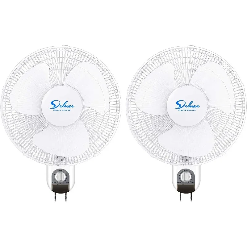 16 Inch Digital Household Wall Mount Fans, Adjustable Tilt, 90 Degree, 3 Speed Settings, White, 2 count (Pack of 1)
16 Inch Digital Household Wall Mount Fans, Adjustable Tilt, 90 Degree, 3 Speed Settings, White, 2 count (Pack of 1)