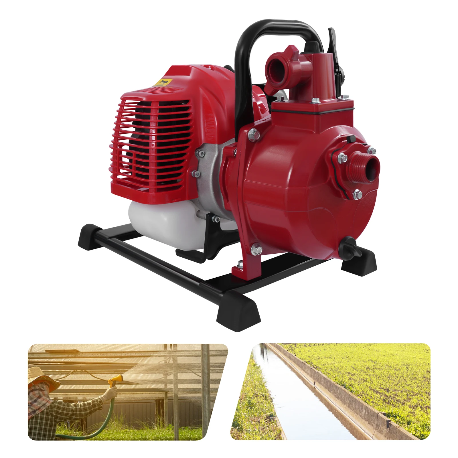 Air-cooled, 2-stroke, Single Cylinder Manual Water Pump, Portable Gasoline Water Pump, Diaphragm Carburetor
Air-cooled, 2-stroke, Single Cylinder Manual Water Pump, Portable Gasoline Water Pump, Diaphragm Carburetor