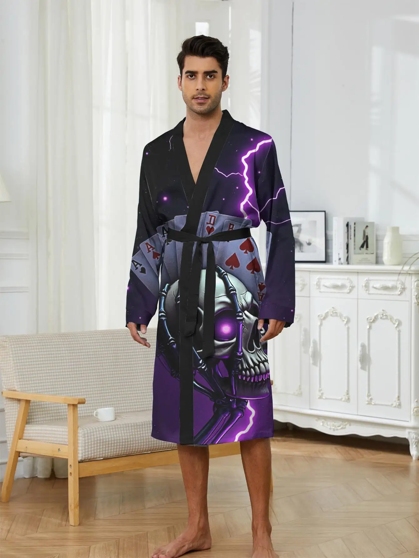 1pc Men's Robes 2026 Spring/Summer Long Nightgown Graphic Robe 3D Printed Shower Robe Sleepwear Bathrobe for Man Polyester
1pc Men's Robes 2026 Spring/Summer Long Nightgown Graphic Robe 3D Printed Shower Robe Sleepwear Bathrobe for Man Polyester