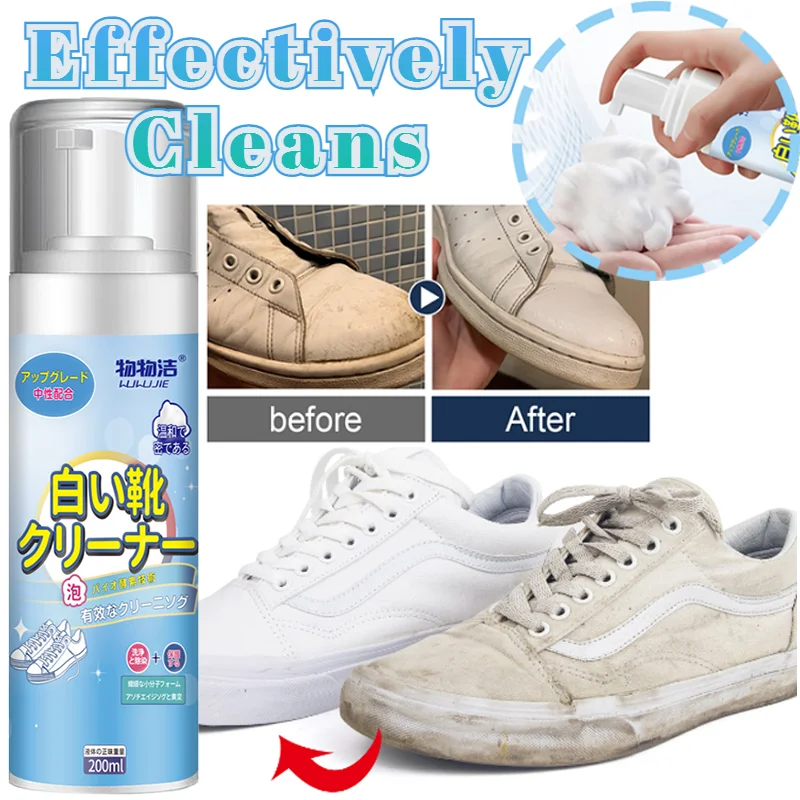 200ML Portable White Shoe Foam Cleaner Shoe Cleaner Sneaker Cleaning, Yellowing, Stains, and Whitening Mousse
200ML Portable White Shoe Foam Cleaner Shoe Cleaner Sneaker Cleaning, Yellowing, Stains, and Whitening Mousse