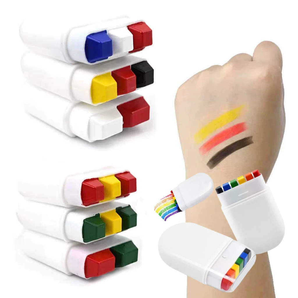 6 Color Body Art Rainbow Face Paint Pride Flag Color Face Paint Fan brush Fun Face Body Painting Supplies
6 Color Body Art Rainbow Face Paint Pride Flag Color Face Paint Fan brush Fun Face Body Painting Supplies