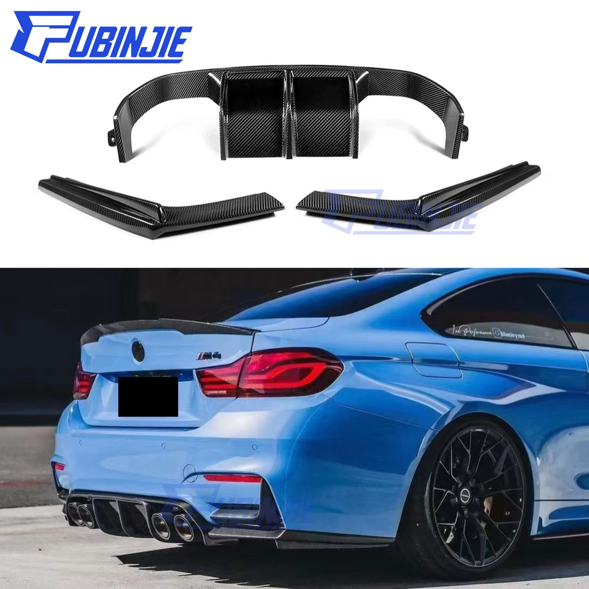 V Style Carbon Fiber Rear Bumper Diffuser Splitter for BMW F80 F82 M3 M4 2014-2019 Carbon Fiber Rear Diffuser
V Style Carbon Fiber Rear Bumper Diffuser Splitter for BMW F80 F82 M3 M4 2014-2019 Carbon Fiber Rear Diffuser