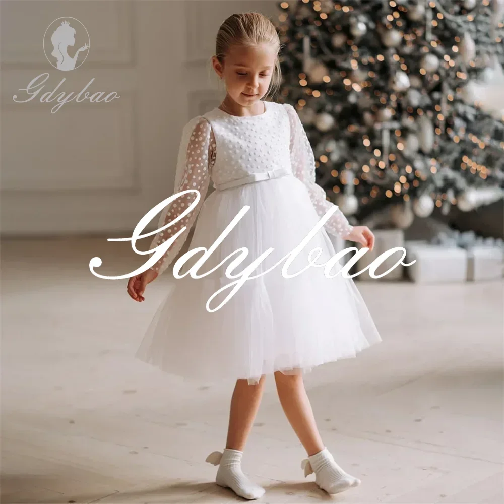 Wedding Applique O Neck A Line Princess Pleat First Communion Dress Knee Length Elegant Formal Flower Girl Gown Customized 2025
Wedding Applique O Neck A Line Princess Pleat First Communion Dress Knee Length Elegant Formal Flower Girl Gown Customized 2025