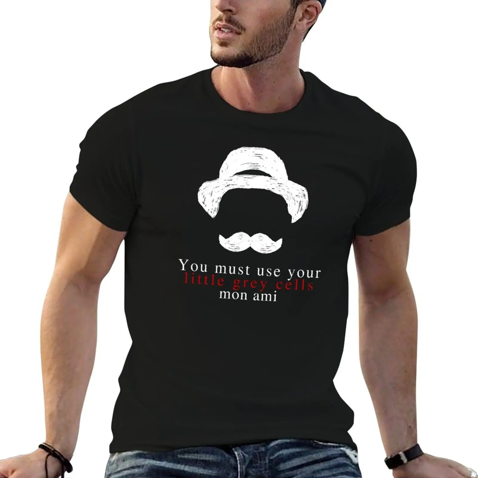 Agatha Christie Hercule Poirot Little Grey Cells T-Shirt printed t shirts for man man t shirts high quality luxury brand T-Shirt
Agatha Christie Hercule Poirot Little Grey Cells T-Shirt printed t shirts for man man t shirts high quality luxury brand T-Shirt