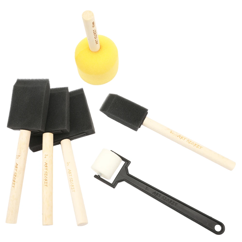 Artsecret 6pcs/set DIY Craft Tool Sponge Painting Brush Foam Painting Roller Painting Kit Brush Roller Drawing Toys
Artsecret 6pcs/set DIY Craft Tool Sponge Painting Brush Foam Painting Roller Painting Kit Brush Roller Drawing Toys