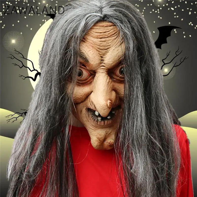 Zawaland Halloween Gray Haired Witch Mask Horror Prop for Escape Games Scary Costume Accessories Carnival Disguise Party Wear
Zawaland Halloween Gray Haired Witch Mask Horror Prop for Escape Games Scary Costume Accessories Carnival Disguise Party Wear
