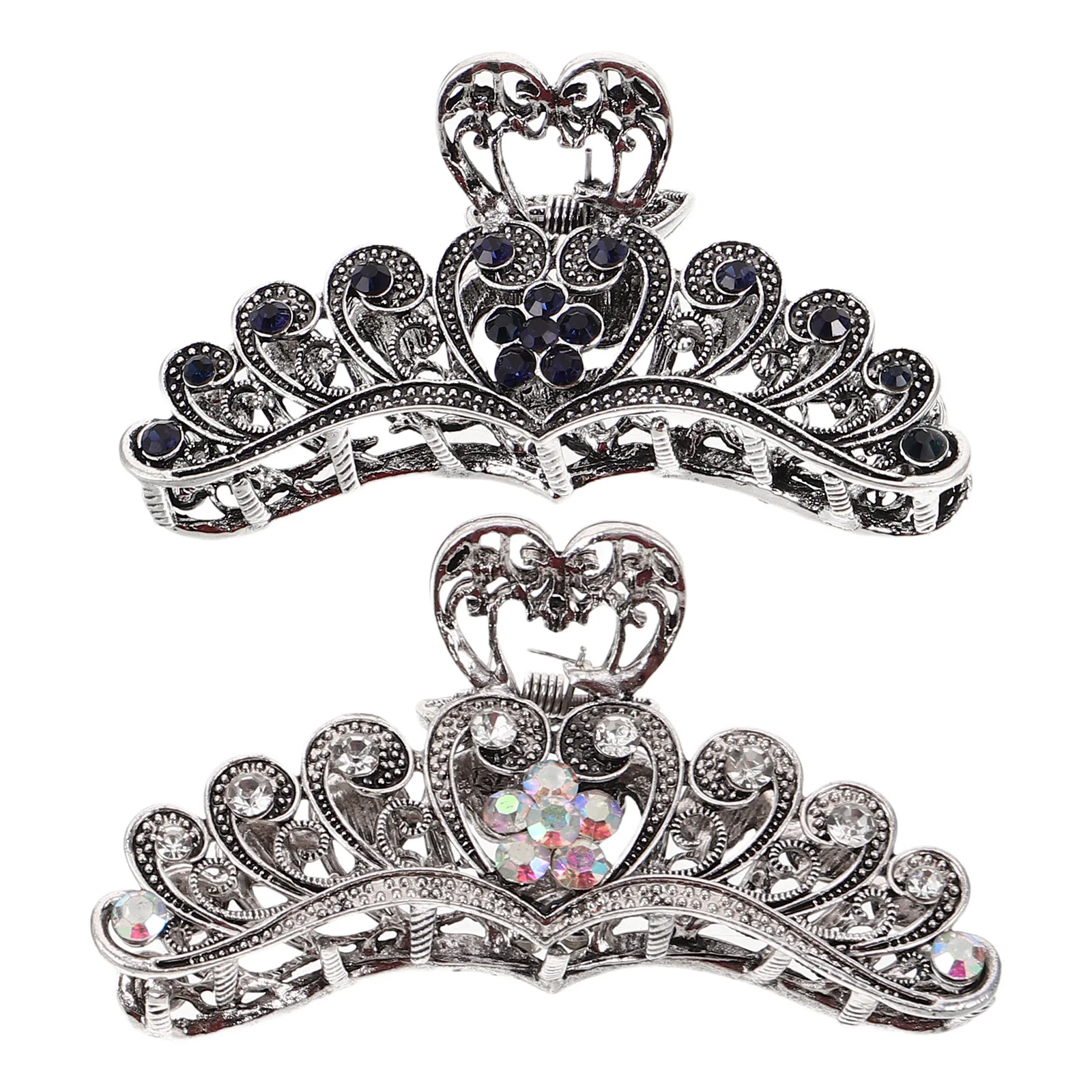 2Pcs Elegant Vintage Hair Claw Clips with Rhinestones Large Crystal Jaw Clips for Women Boho Hairpins Secure Hold Hair Ornaments
2Pcs Elegant Vintage Hair Claw Clips with Rhinestones Large Crystal Jaw Clips for Women Boho Hairpins Secure Hold Hair Ornaments