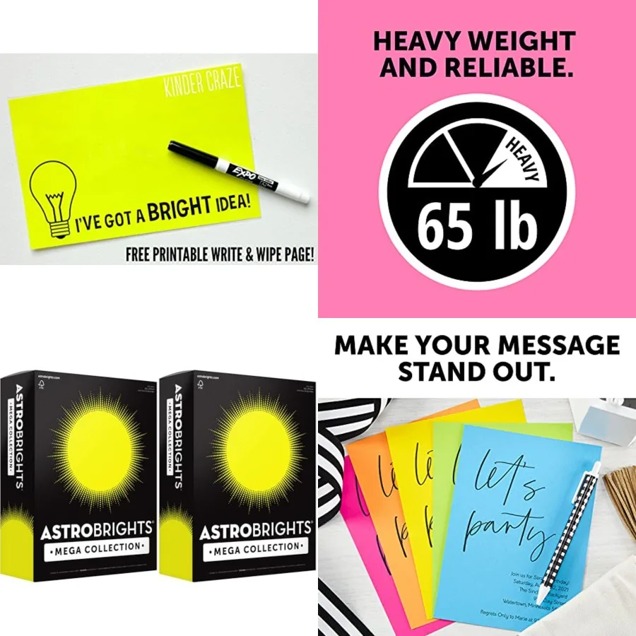 Mega Collection, Colored Cardstock, Neon Yellow, 320 Sheets, 65 lb/176 gsm, 8.5" x 11" - MORE SHEETS! 91699 (Pack of 2
Mega Collection, Colored Cardstock, Neon Yellow, 320 Sheets, 65 lb/176 gsm, 8.5" x 11" - MORE SHEETS! 91699 (Pack of 2