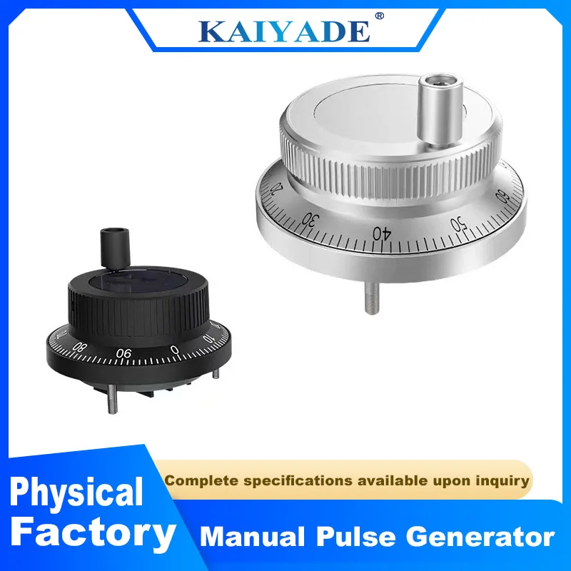 CNC Metal Manual Pulse Generator 60mm Hand Wheel 100 PPR 5V 24V Pulser 4Pin 6Pin Rotary Encoder for CNC Engraver Lathe
CNC Metal Manual Pulse Generator 60mm Hand Wheel 100 PPR 5V 24V Pulser 4Pin 6Pin Rotary Encoder for CNC Engraver Lathe