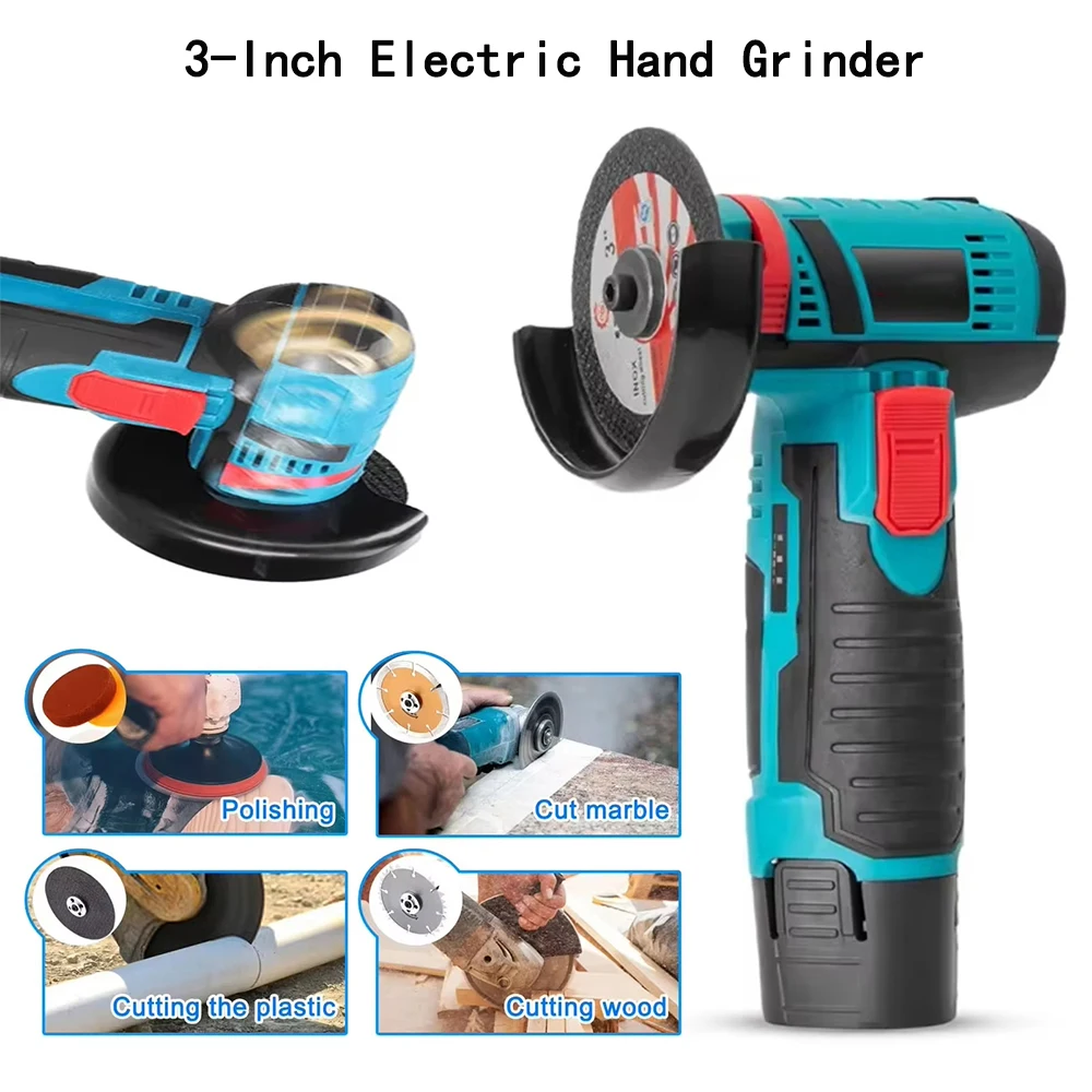 3-inch Mini Angle Grinder, Diamond Cutting and Filling Grinder, 12V Wireless Power Tool with EU Standard Charger
3-inch Mini Angle Grinder, Diamond Cutting and Filling Grinder, 12V Wireless Power Tool with EU Standard Charger