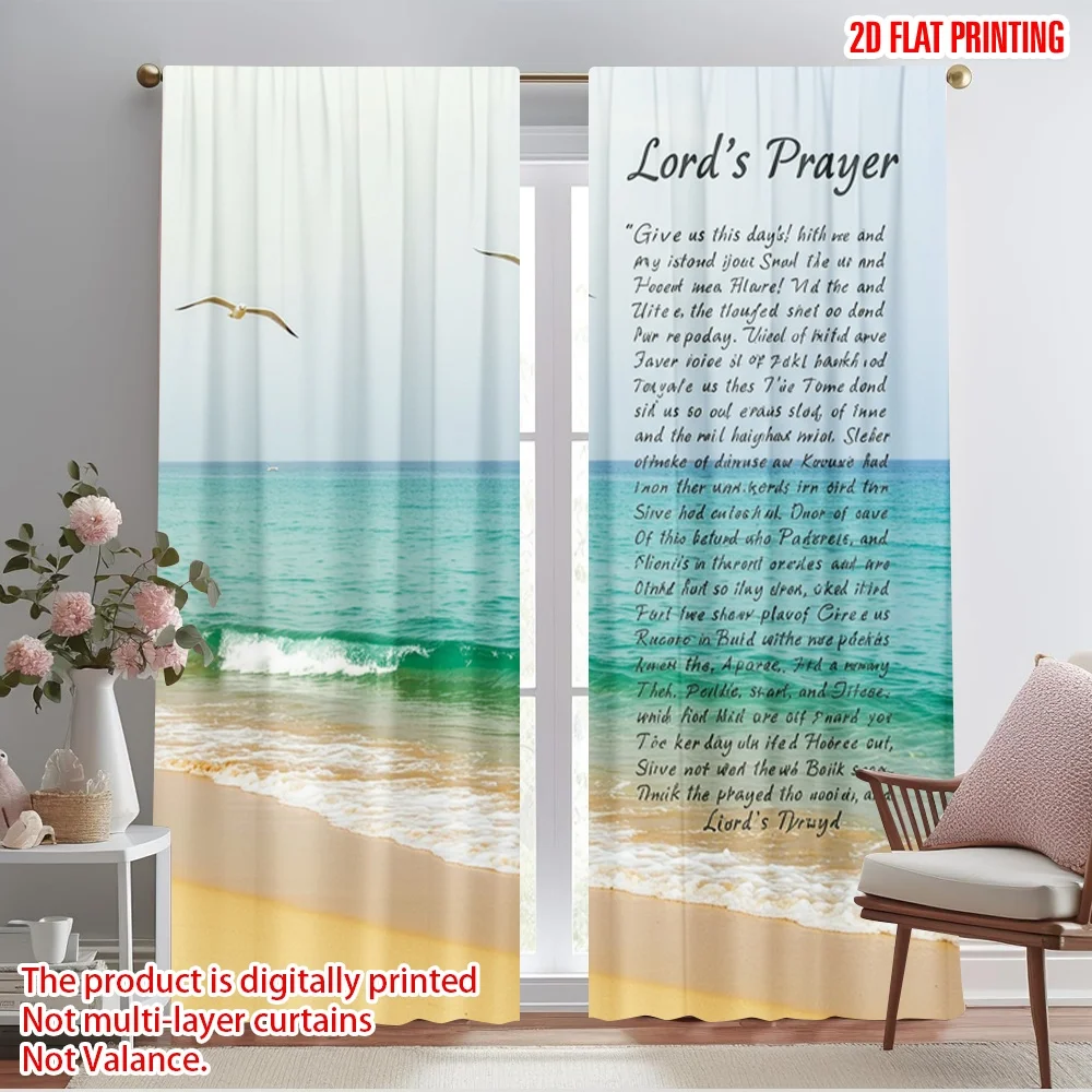 2pcs 2D flat printing Curtain Jesus prayer beach ocean Polyester Without Electricity Festive Curtains Use for Door Wall Yard
2pcs 2D flat printing Curtain Jesus prayer beach ocean Polyester Without Electricity Festive Curtains Use for Door Wall Yard
