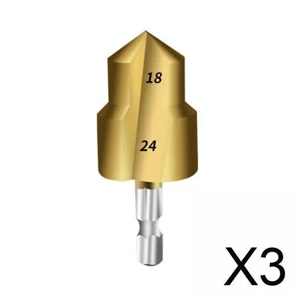 3x Ppr Pipe Countersink Alloy Steel for Power Tools Multipurpose Sturdy Accessory with 1/4 Inch Hex Shank
3x Ppr Pipe Countersink Alloy Steel for Power Tools Multipurpose Sturdy Accessory with 1/4 Inch Hex Shank