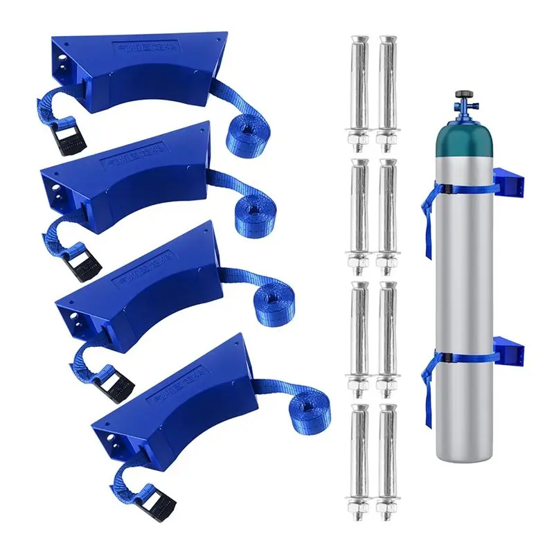 BYBS-Propane Tank Rack Propane Tank Mount Cylinder Bracket Durable ABS Cylinder With Screws And Safety Chain Support