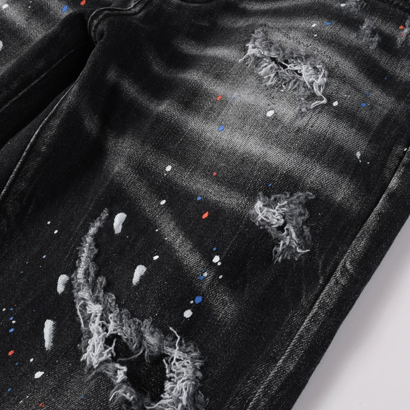 Street Fashion Men's Jeans Stretch Slim Graffiti Black Gray Jeans Retro Hip-Hop Brand Pants Hombre
Street Fashion Men's Jeans Stretch Slim Graffiti Black Gray Jeans Retro Hip-Hop Brand Pants Hombre