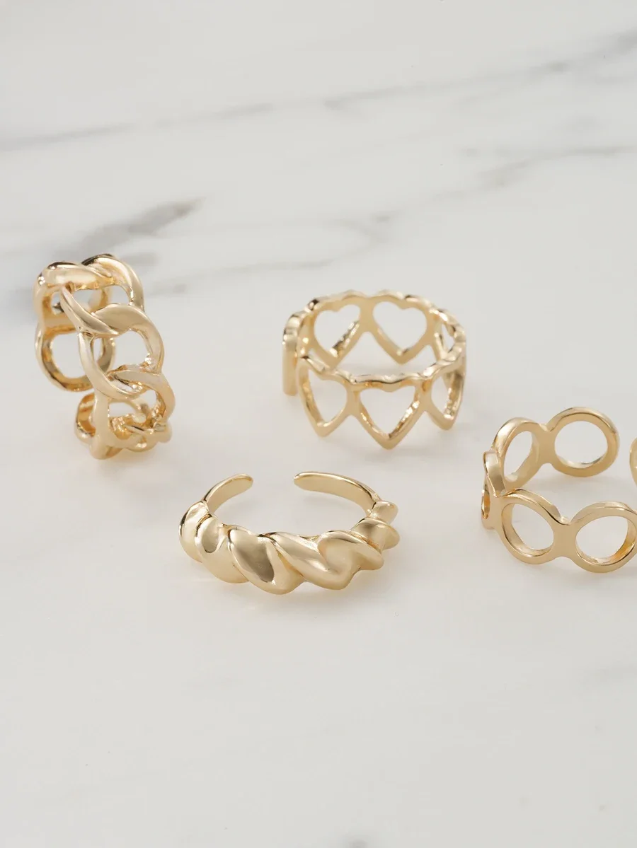 16pcs Punk Style Fashion Rings Set For Women, Vintage Geometric Adjustable Rings For Daily Wear And Party
16pcs Punk Style Fashion Rings Set For Women, Vintage Geometric Adjustable Rings For Daily Wear And Party