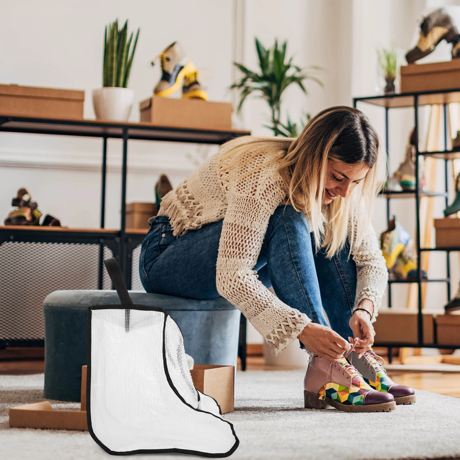 Shoe Storage Bag Foldable Reusable Organizer for Wardrobe Mesh Shoe Bag Travel Storage Solution Travel Shoes Pouch
Shoe Storage Bag Foldable Reusable Organizer for Wardrobe Mesh Shoe Bag Travel Storage Solution Travel Shoes Pouch