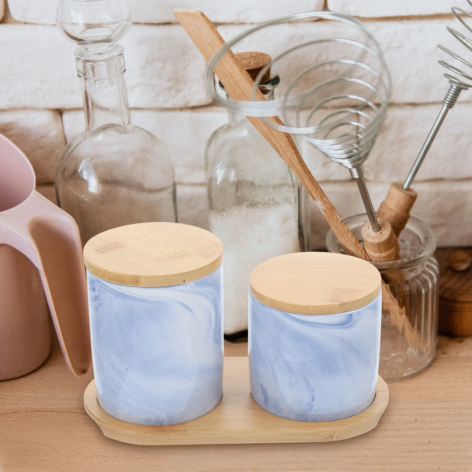 1 set Marble Airtight Jar Ceramic Storage Canisters Blue Tea Coffee Organizer Kitchen Tools Dry Food Holder Container
1 set Marble Airtight Jar Ceramic Storage Canisters Blue Tea Coffee Organizer Kitchen Tools Dry Food Holder Container
