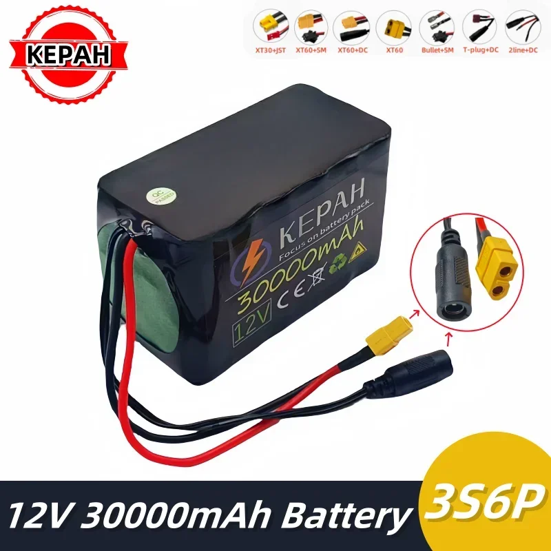 KEPAH 3S6P 12 В 30000 мАч 100% оригинальный литий-ионный аккумулятор lpega18650 для распыления мотоцикла и других оборудования
KEPAH 3S6P 12 В 30000 мАч 100% оригинальный литий-ионный аккумулятор lpega18650 для распыления мотоцикла и других оборудования