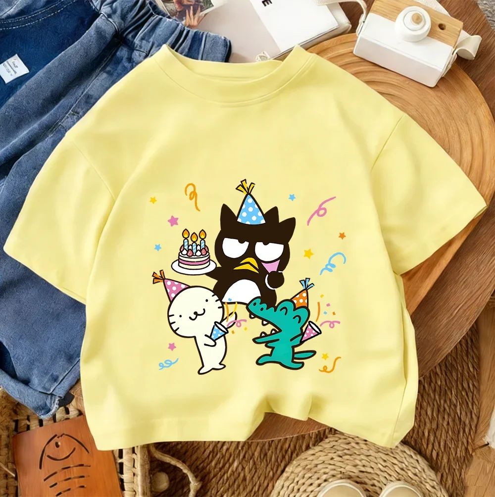Children Street Style T Shirt BADBADTZ-MARU Cute Cartoon Print For Boys Girls Summer Casual Daily Wear 3-14Y
Children Street Style T Shirt BADBADTZ-MARU Cute Cartoon Print For Boys Girls Summer Casual Daily Wear 3-14Y