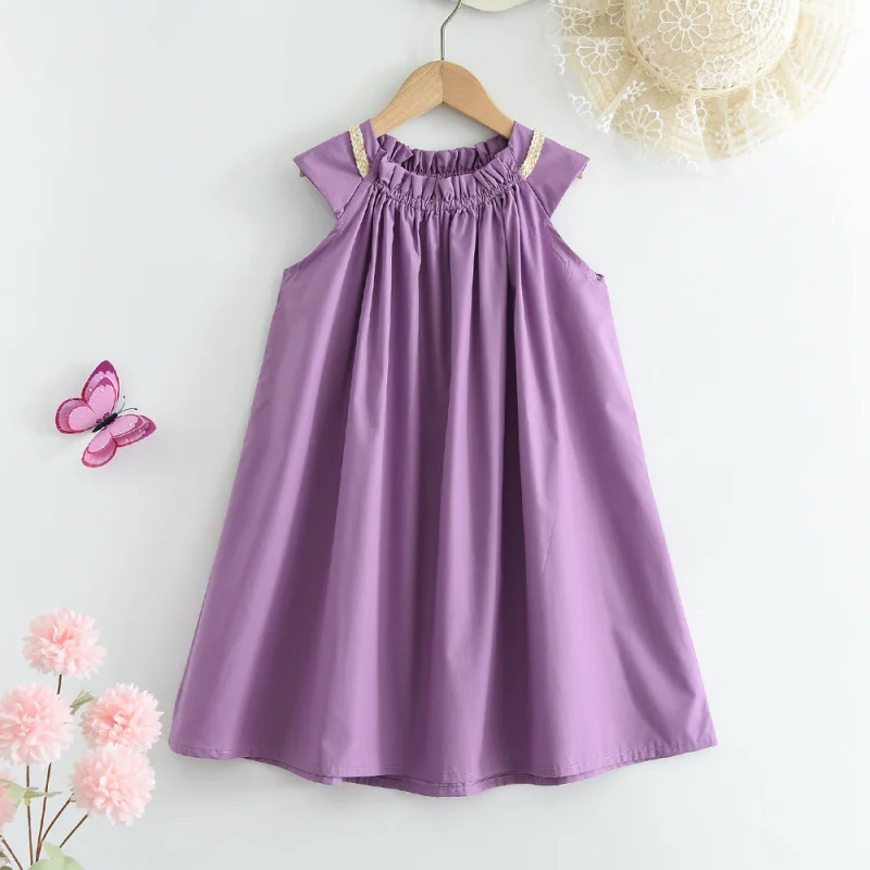 Summer New Girls' Dress Niche Design Sleeveless Solid Color Tank Dress Princess Dress
Summer New Girls' Dress Niche Design Sleeveless Solid Color Tank Dress Princess Dress