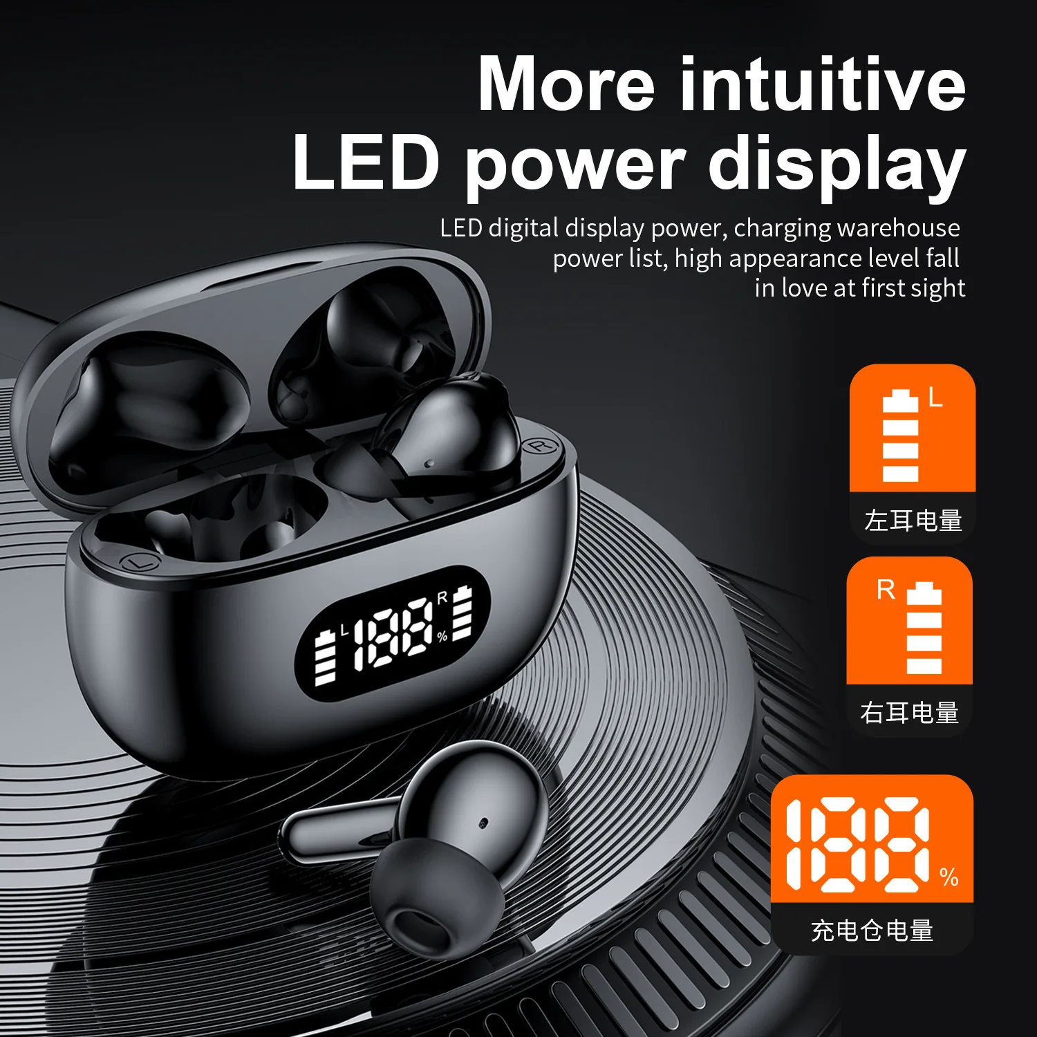 In Ear Style Bluetooth Earphone Power Display Bluetooth 5.3 Type-C Charging Call Noise Reduction Listen Music Play Game
In Ear Style Bluetooth Earphone Power Display Bluetooth 5.3 Type-C Charging Call Noise Reduction Listen Music Play Game