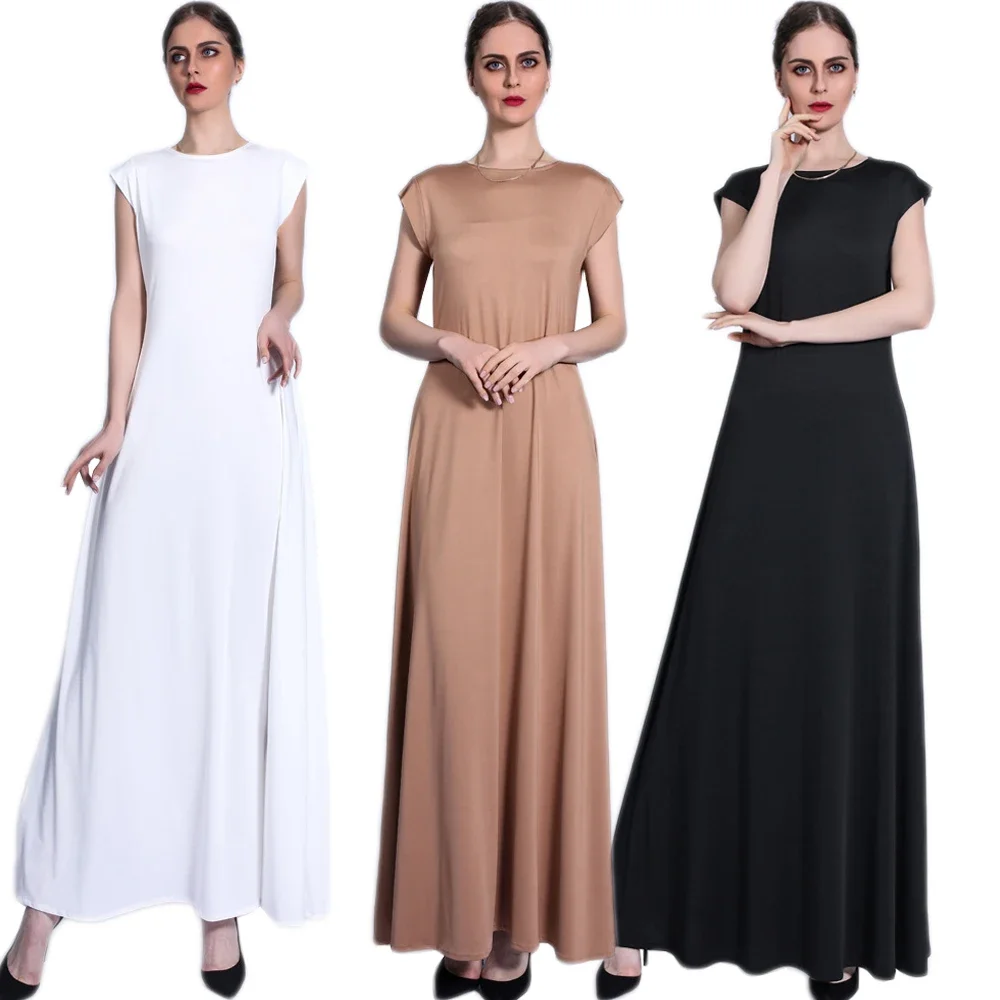 Muslim Women Lady Long Maxi Dress Sleeveless Underdress Slim Arabic Abaya Robe Ramadan Kaftan Turkish Dubai Clothing Middle East
Muslim Women Lady Long Maxi Dress Sleeveless Underdress Slim Arabic Abaya Robe Ramadan Kaftan Turkish Dubai Clothing Middle East