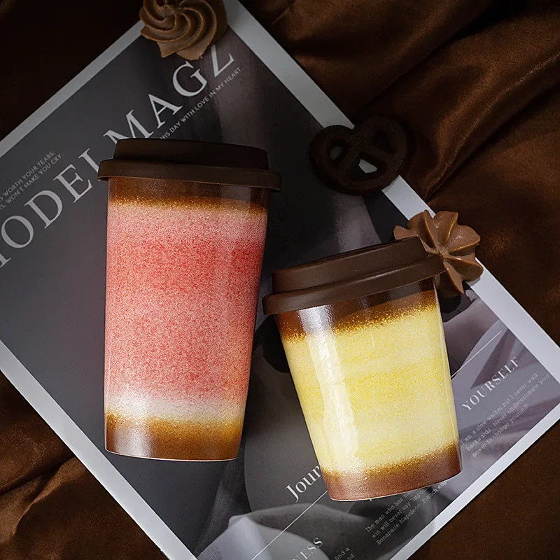 290/350ml Portable Couple Ceramic Coffee Cup, Ceramic Kiln Made Coffee Cup, Silicone Lid Latte Coffee Cup, Milk Tea Cup
290/350ml Portable Couple Ceramic Coffee Cup, Ceramic Kiln Made Coffee Cup, Silicone Lid Latte Coffee Cup, Milk Tea Cup