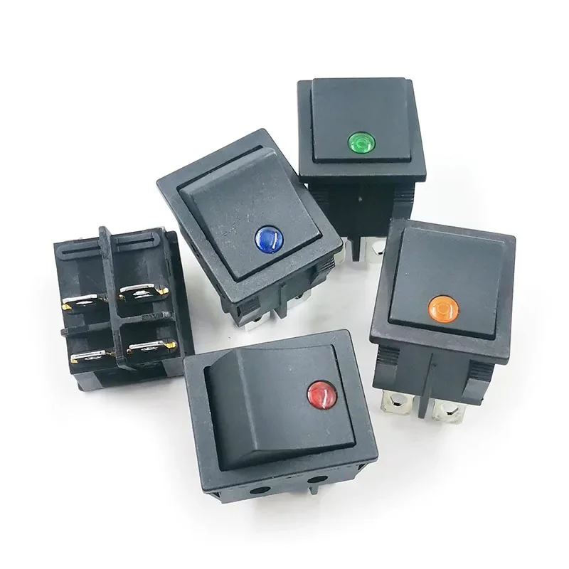 KCD4 Rocker Switch 250V 30A Four-legged Cat's Eye Boat-type Button Switch ON/OFF 4 Pins Water Pump Treadmill Power Parts
KCD4 Rocker Switch 250V 30A Four-legged Cat's Eye Boat-type Button Switch ON/OFF 4 Pins Water Pump Treadmill Power Parts