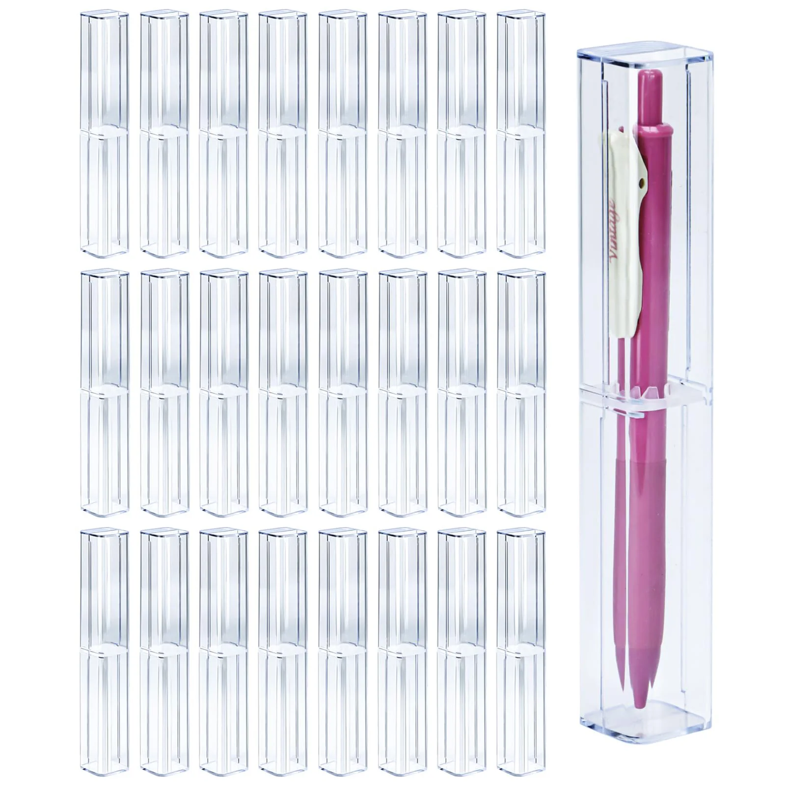 25 шт. Прозрачные футляры для хранения ручек или кистей, пустые пластиковые контейнеры для ручек, канцелярские принадлежности для дома и школы
25 шт. Прозрачные футляры для хранения ручек или кистей, пустые пластиковые контейнеры для ручек, канцелярские принадлежности для дома и школы