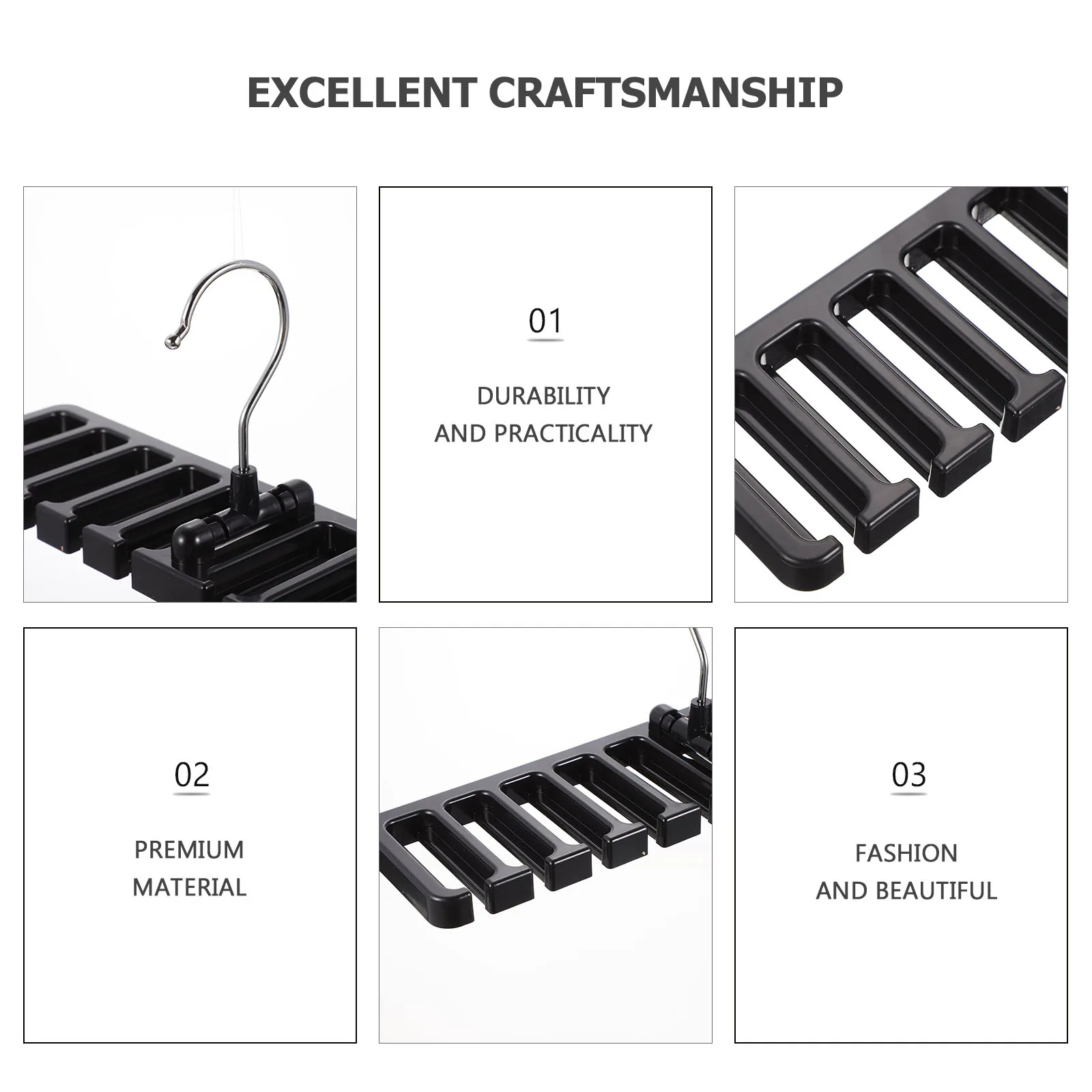 2 Pcs Belt Hanger and Tie Rack Hook Organizer for Closets Plastic Racks Man Holder
2 Pcs Belt Hanger and Tie Rack Hook Organizer for Closets Plastic Racks Man Holder