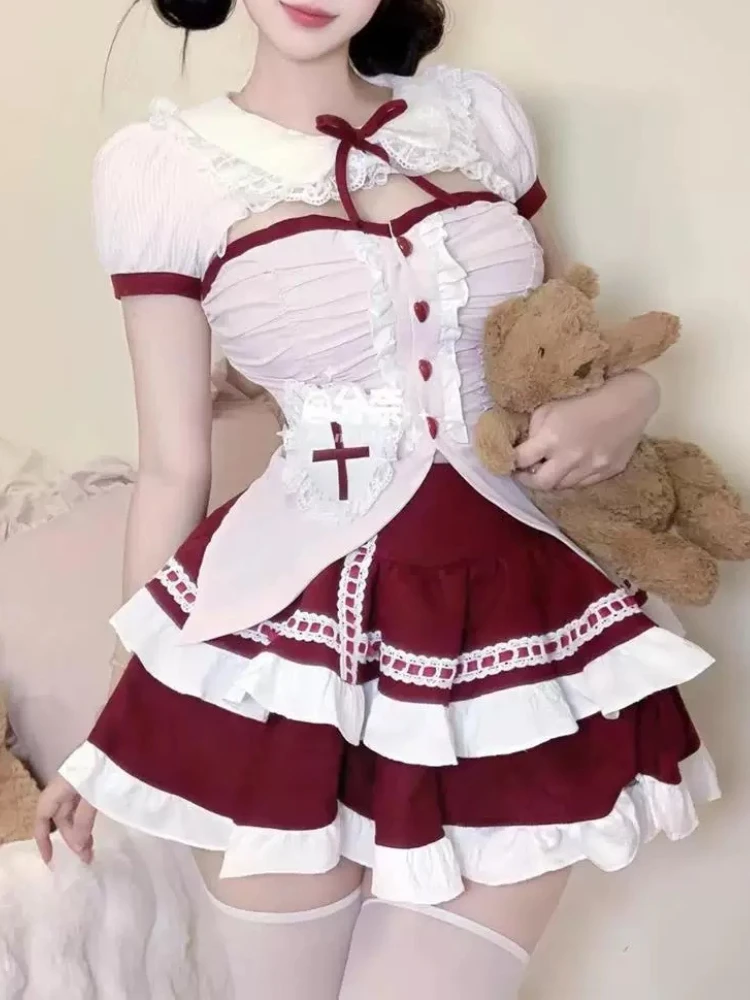 Japanese Sweet Fit Chic 2 Piece Set Women Lovely Tops + Mini Cake Skirt New Design Fashion Sexy Harajuku Slim Outfit Summer 2025
Japanese Sweet Fit Chic 2 Piece Set Women Lovely Tops + Mini Cake Skirt New Design Fashion Sexy Harajuku Slim Outfit Summer 2025