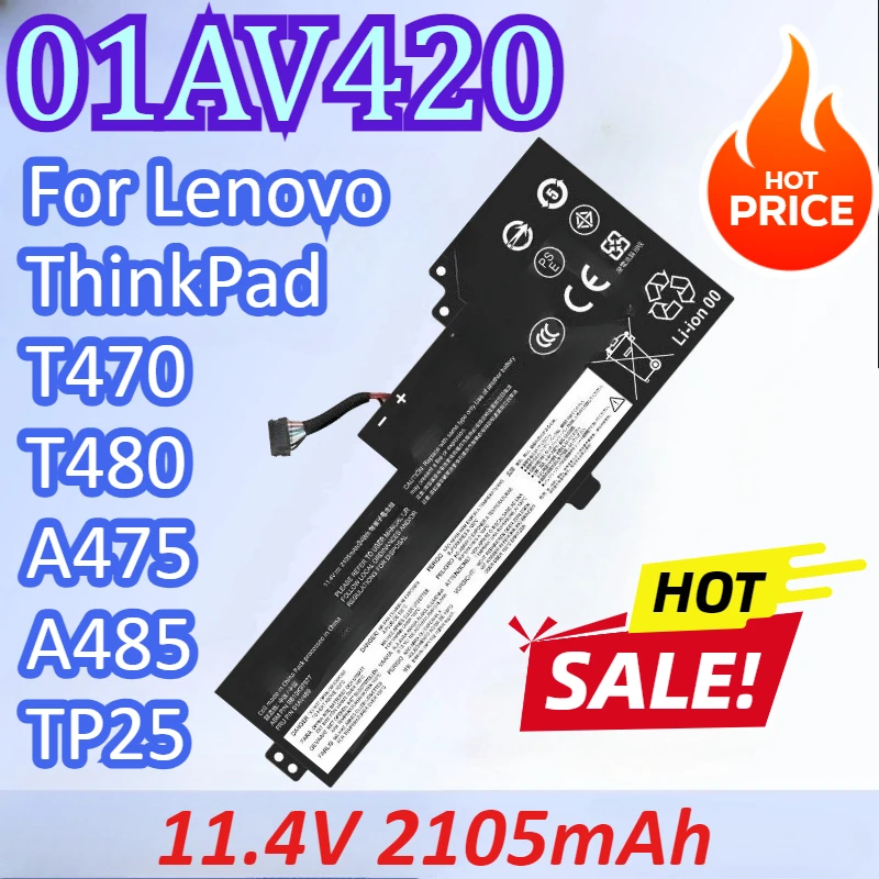 01AV420 11,4 В 2105 мАч аккумулятор для ноутбука Lenovo ThinkPad T470 T480 A475 A485 TP25 01AV419 01AV421 01AV489 01AV420 SB10K97576
01AV420 11,4 В 2105 мАч аккумулятор для ноутбука Lenovo ThinkPad T470 T480 A475 A485 TP25 01AV419 01AV421 01AV489 01AV420 SB10K97576