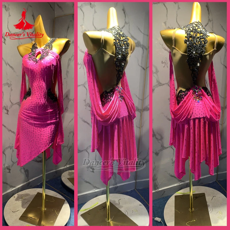 Adult Latin Dance Sleevless Backless Dresses High-end Customized Teenagers Chacha Samba Professional Clothing Dancer's Vitality
Adult Latin Dance Sleevless Backless Dresses High-end Customized Teenagers Chacha Samba Professional Clothing Dancer's Vitality