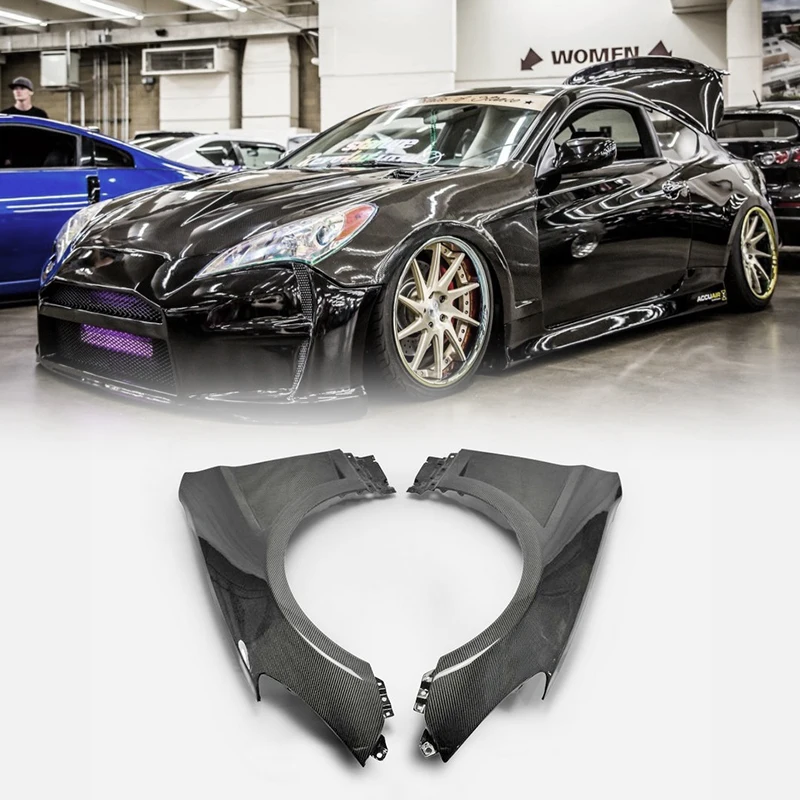 Carbon Fiber Vented Front Fender For Hyundai Genesis Rohens Coupe 09-16 H1-Style Body Kit (Fit both facelifted & pre-facelifted)
Carbon Fiber Vented Front Fender For Hyundai Genesis Rohens Coupe 09-16 H1-Style Body Kit (Fit both facelifted & pre-facelifted)
