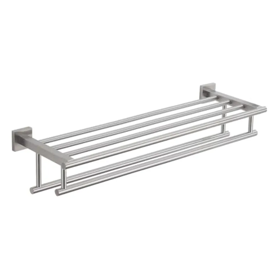 Bathroom Towel Rack with Double Towel Bar Bathroom Hotel Shower Shelf SUS304 Stainless Steel Modern Wall Mounted Holder 28 Inch
Bathroom Towel Rack with Double Towel Bar Bathroom Hotel Shower Shelf SUS304 Stainless Steel Modern Wall Mounted Holder 28 Inch