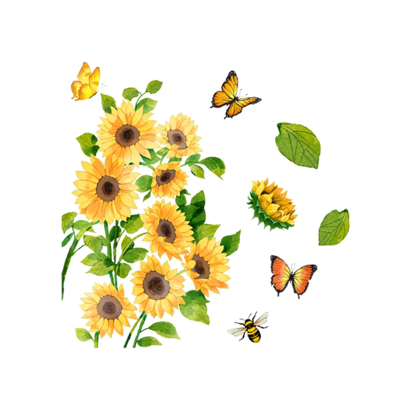 Plant Sunflower Butterfly Wall Sticker Window Glass Toilet Decoration Self-adhesive Creative Removable Waterproof Antifouling
Plant Sunflower Butterfly Wall Sticker Window Glass Toilet Decoration Self-adhesive Creative Removable Waterproof Antifouling